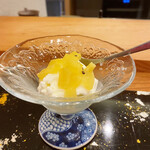 てんぷら 一心 - ジャージー牛乳のアイス