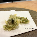 てんぷら 一心 - こごみ