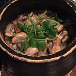 銀座 真田 - 牡蠣ときのこの炊き込みご飯