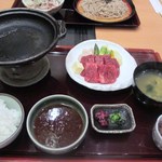 Shabu Zen Hanayukou - 先ずは友人の頼んだ陶板焼き御膳２０００円です。
                         