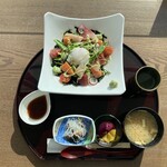 亀楽亭 - ハレオハナ丼 （おらが丼）　１２５０円　(2021/12)