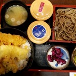 Ikkyuu Soba - 上天丼セット　1480円