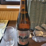 万座温泉日進舘 - 別料金で瓶ビールを。山の上価格なのかちょっと高め（780円）。