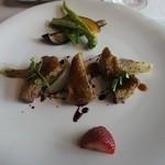 葉山庵Tokyo - パンタード（ほろほろ鳥）のロースト。