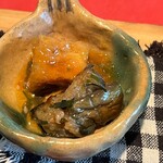 農園れすとらん木馬 - 小鉢５品の１品（なす等）