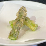 天ぷら  やました - 天ぷらやました(アスパラガス)