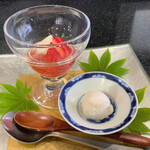 天ぷら  やました - 天ぷらやました(デザート※ふきのとうのシャーベット、吉野くず)