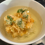 天ぷら  やました - 天ぷらやました(海老と貝柱の天茶漬け)