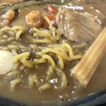 Men zou - カレーボスの麺をアップで