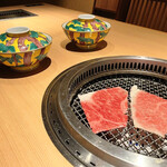 日本焼肉はせ川 - 松坂牛サーロイン　網焼きすき若筍仕立て