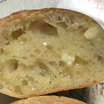 nico - チャバタ　マーガリンを塗りました