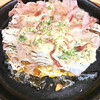 Okonomiyaki Tsukiyama - ブタ玉の目玉焼きトッピング