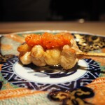 薪鳥新神戸 - 秋田県産 高原比内地鶏 肩 + 自家製ハリッサ（アップ）