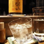 薪鳥新神戸 - 芋焼酎「富乃宝山」（ロック）