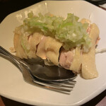 福盈門 - 蒸し鶏のネギ生姜風味