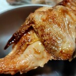 肉の正木屋 - 皮も脂っぽくないて美味しい。