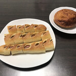 粉とクリーム - 食べやすい長さに切断
