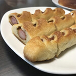 粉とクリーム - 先端に着目する。