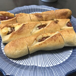 粉とクリーム - 食べやすい長さに切断