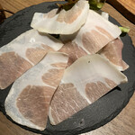 原価ワインとお肉料理 クエント - ガチャで出た生ハム