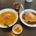 食府 - 坦坦メン＋天津飯セット