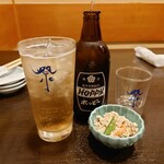 Sushidokoro Matsuri - ホッピーとお通し