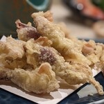 肴屋 魚まる - 蛍烏賊の天婦羅。んまぁーし❗