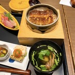 うなぎ和食  しら河 - ミニひつまぶしです