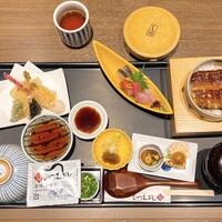 うなぎ和食  しら河 今池ガスビル店 - しら河御膳の全容です