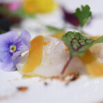 kitchen俊貴 - 真鯛のカルパッチョ 唐墨添え☆