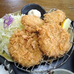 とんかつ専門店 かつ一 - カキフライ＆ヒレ一口カツミックス定食