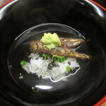 一本杉 川嶋 - 稚鮎佃煮の出汁茶漬け