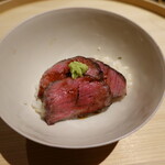 温石 - 牛丼！鯵茶漬け、青のり