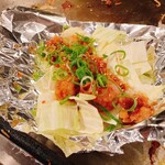 Jounetsu Teppan Okonomiyaki Kawasou - ホルモン焼き（タレ）