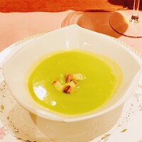 開晴亭 北山店 - グリーンピースのスープ