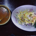 サラ - ランチのサラダとスープ