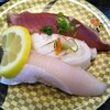 すし 銚子丸 - 宇喜田にぎり３カン　かつお　黒魚炙り　はまち大トロ598円