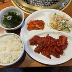 h Yakiniku Sutamina En - 漬け込みハラミ御膳 1,450円