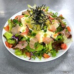 Buta Sanchi - 豆腐と生ハムのチョレギサラダ