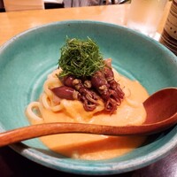 谷や 和 - ⚫〆物 「トマトとホタルイカの冷やしうどん」