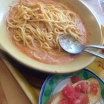 ＰＡＳＴＡレッジャーノ - ミートクリームのパルメナーラ セット(やや多め) 890円。