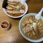 阿部支店 - みそチャーシューとチャーシュー麺