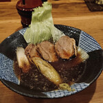 Nihonsoba Asahiya - 鴨葱の蒸し物