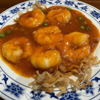 横浜中華街 重慶飯店 本館 - 海老のチリソース