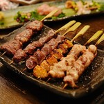 鶏匠 暁 - おまかせ串5本 ￥880