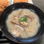 とんかつ濱かつ - 貝汁へ変更