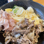 亀楽屋 - 近江牛肉ぶっかけうどん(冷)¥1200