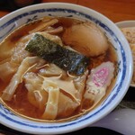 하시류우 - 완탕면 850엔, 파 빼고, 볶음밥(소) 300엔