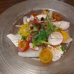 俺のフレンチ 博多 - 本日鮮魚のカルパッチョ　860円