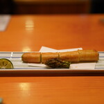 日本料理 たかむら - アスパラ春巻き